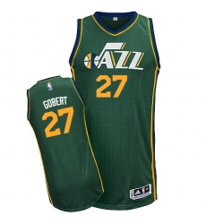 Men's Adidas Utah Jazz #27 Rudy Gobert Authentic Green Alternate NBA Jersey