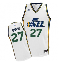 Men's Adidas Utah Jazz #27 Rudy Gobert Swingman White Home NBA Jersey