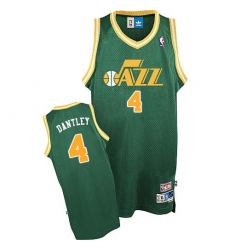 Men's Adidas Utah Jazz #4 Adrian Dantley Swingman Green Throwback NBA Jersey