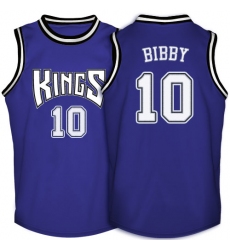 Men's Adidas Sacramento Kings #10 Mike Bibby Swingman Purple Throwback NBA Jersey