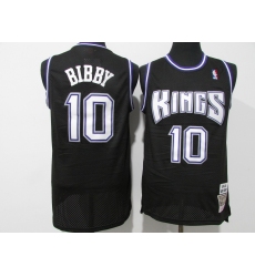 Men's Sacramento Kings #10 Mike Bibby Black Revolution Basketball Jerseys