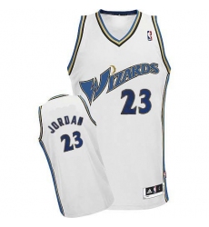 Men's Adidas Washington Wizards #23 Michael Jordan Authentic White NBA Jersey