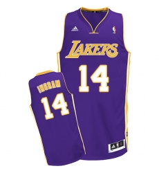 Men's Adidas Los Angeles Lakers #14 Brandon Ingram Swingman Purple Road NBA Jersey