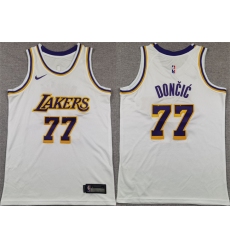 Youth Los Angeles Lakers #77 Luka Doncic White 2025 Association Edition Stitched Basketball Jersey