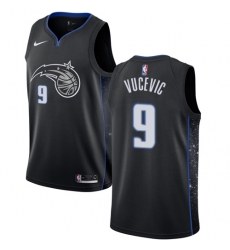 Women's Nike Orlando Magic #9 Nikola Vucevic Swingman Black NBA Jersey - City Edition