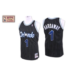 Men's Mitchell and Ness Orlando Magic #1 Tracy Mcgrady Swingman Black Throwback NBA Jersey