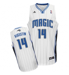 Men's Adidas Orlando Magic #14 D.J. Augustin Swingman White Home NBA Jersey