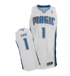 Men's Adidas Orlando Magic #1 Jonathan Isaac Authentic White Home NBA Jersey