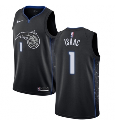 Women's Nike Orlando Magic #1 Jonathan Isaac Swingman Black NBA Jersey - City Edition