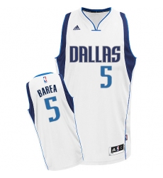 Men's Adidas Dallas Mavericks #5 Jose Juan Barea Swingman White Home NBA Jersey