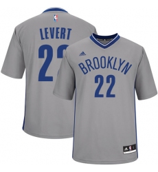 Men's Adidas Brooklyn Nets #22 Caris LeVert Swingman Gray Alternate NBA Jersey