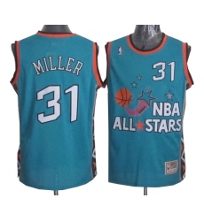 Men's Mitchell and Ness Indiana Pacers #31 Reggie Miller Authentic Light Blue 1996 All Star Throwback NBA Jersey