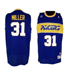 Men's Mitchell and Ness Indiana Pacers #31 Reggie Miller Swingman Blue Throwback NBA Jersey