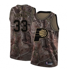 Youth Nike Indiana Pacers #33 Myles Turner Swingman Camo Realtree Collection NBA Jersey