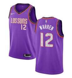 Youth Nike Phoenix Suns #12 T.J. Warren Swingman Purple NBA Jersey - 2018 19 City Edition