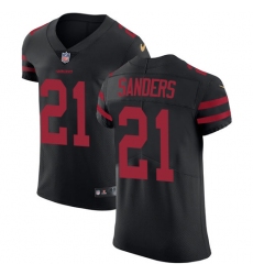 Men's Nike San Francisco 49ers #21 Deion Sanders Black Alternate Vapor Untouchable Elite Player NFL Jersey