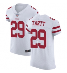 Men's Nike San Francisco 49ers #29 Jaquiski Tartt White Vapor Untouchable Elite Player NFL Jersey