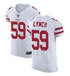 Men's Nike San Francisco 49ers #59 Aaron Lynch White Vapor Untouchable Elite Player NFL Jersey