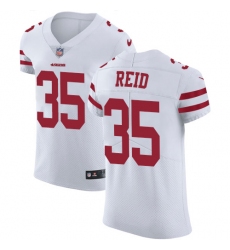 Men's Nike San Francisco 49ers #35 Eric Reid White Vapor Untouchable Elite Player NFL Jersey