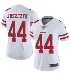 Women's Nike San Francisco 49ers #44 Kyle Juszczyk Elite White NFL Jersey