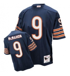 Mitchell and Ness Chicago Bears #9 Jim McMahon Blue Team Color Authentic Throwback NFL Jersey