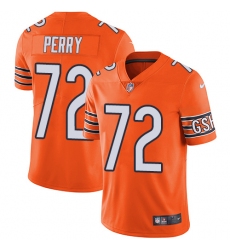 Men's Nike Chicago Bears #72 William Perry Elite Orange Rush Vapor Untouchable NFL Jersey