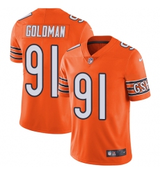 Youth Nike Chicago Bears #91 Eddie Goldman Limited Orange Rush Vapor Untouchable NFL Jersey