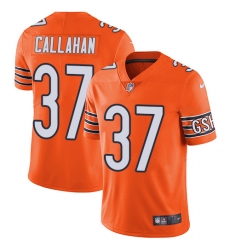 Men's Nike Chicago Bears #37 Bryce Callahan Limited Orange Rush Vapor Untouchable NFL Jersey