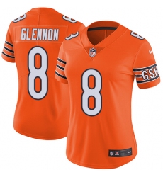 Women's Nike Chicago Bears #8 Mike Glennon Limited Orange Rush Vapor Untouchable NFL Jersey