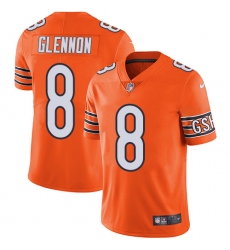 Youth Nike Chicago Bears #8 Mike Glennon Limited Orange Rush Vapor Untouchable NFL Jersey