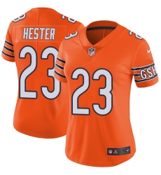 Women's Nike Chicago Bears #23 Devin Hester Limited Orange Rush Vapor Untouchable NFL Jersey