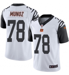 Men's Nike Cincinnati Bengals #78 Anthony Munoz Limited White Rush Vapor Untouchable NFL Jersey