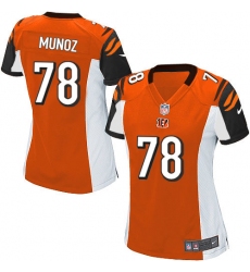 Women's Nike Cincinnati Bengals #78 Anthony Munoz Game Orange Alternate NFL Jersey