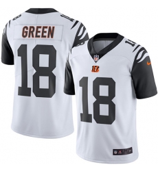 Men's Nike Cincinnati Bengals #18 A.J. Green Limited White Rush Vapor Untouchable NFL Jersey