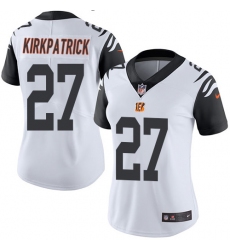 Women's Nike Cincinnati Bengals #27 Dre Kirkpatrick Limited White Rush Vapor Untouchable NFL Jersey