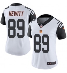 Women's Nike Cincinnati Bengals #89 Ryan Hewitt Limited White Rush Vapor Untouchable NFL Jersey