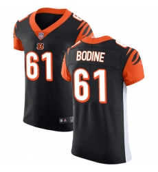 Men's Nike Cincinnati Bengals #61 Russell Bodine Black Team Color Vapor Untouchable Elite Player NFL Jersey