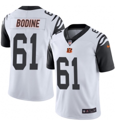 Men's Nike Cincinnati Bengals #61 Russell Bodine Elite White Rush Vapor Untouchable NFL Jersey