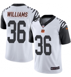 Men's Nike Cincinnati Bengals #36 Shawn Williams Limited White Rush Vapor Untouchable NFL Jersey