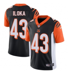 Men's Nike Cincinnati Bengals #43 George Iloka Vapor Untouchable Limited Black Team Color NFL Jersey
