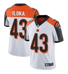 Men's Nike Cincinnati Bengals #43 George Iloka Vapor Untouchable Limited White NFL Jersey