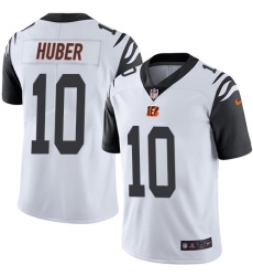 Youth Nike Cincinnati Bengals #10 Kevin Huber Limited White Rush Vapor Untouchable NFL Jersey