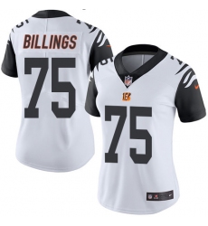 Women's Nike Cincinnati Bengals #75 Andrew Billings Limited White Rush Vapor Untouchable NFL Jersey