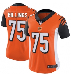 Women's Nike Cincinnati Bengals #75 Andrew Billings Vapor Untouchable Limited Orange Alternate NFL Jersey