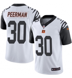 Men's Nike Cincinnati Bengals #30 Cedric Peerman Limited White Rush Vapor Untouchable NFL Jersey