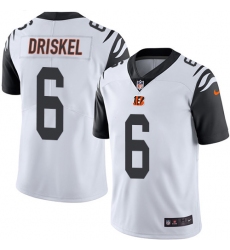 Youth Nike Cincinnati Bengals #6 Jeff Driskel Limited White Rush Vapor Untouchable NFL Jersey