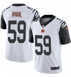 Men's Nike Cincinnati Bengals #59 Nick Vigil Limited White Rush Vapor Untouchable NFL Jersey