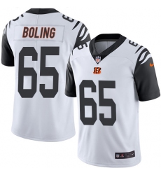 Youth Nike Cincinnati Bengals #65 Clint Boling Limited White Rush Vapor Untouchable NFL Jersey