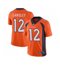 Youth Denver Broncos #12 Brendan Langley Orange Team Color Vapor Untouchable Limited Player Football Jersey