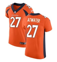 Men's Nike Denver Broncos #27 Steve Atwater Orange Team Color Vapor Untouchable Elite Player NFL Jersey